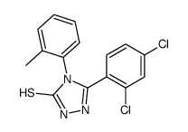 5-(2,4-二氯苯基)-4-(2-甲基苯基)-4h-1,2,4-噻唑-3-硫醇结构式