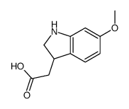 2-(6-methoxy-2,3-dihydro-1H-indol-3-yl)acetic acid Structure