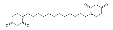 1-[12-(2,4-dioxopiperidin-1-yl)dodecyl]piperidine-2,4-dione结构式