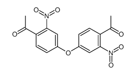 1-[4-(4-acetyl-3-nitrophenoxy)-2-nitrophenyl]ethanone Structure