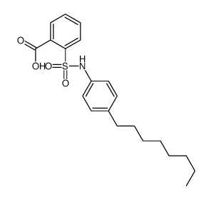 2-[(4-octylphenyl)sulfamoyl]benzoic acid结构式