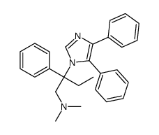 2-(4,5-diphenylimidazol-1-yl)-N,N-dimethyl-2-phenylbutan-1-amine结构式