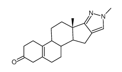 1'-methyl-1'H-estr-5(10)-eno[17,16-c]pyrazol-3-one Structure