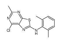 (7-Chloro-5-methyl-thiazolo[5,4-d]pyrimidin-2-yl)-(2,6-dimethyl-phenyl)-amine结构式