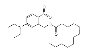 dodecanoic acid 5-(N,N-diethylamino)-2-nitrobenzyl ester Structure