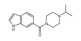 (1H-indol-6-yl)-(4-isopropyl-piperazin-1-yl)-methanone structure