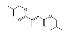 bis(2-methylpropyl) 2-methylbut-2-enedioate结构式