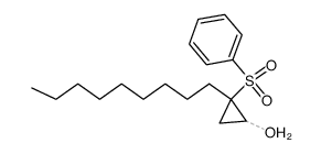 2-nonyl-2-(phenylsulfonyl)cyclopropan-1-ol Structure