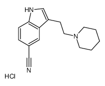 3-(2-piperidin-1-ylethyl)-1H-indole-5-carbonitrile,hydrochloride结构式