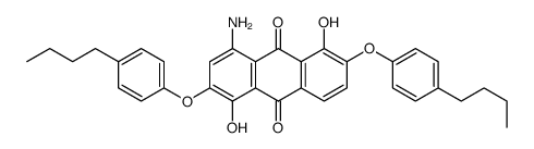 4-amino-2,6-bis(4-butylphenoxy)-1,5-dihydroxyanthracene-9,10-dione结构式