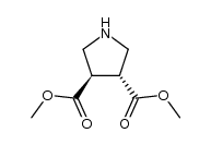 dimethyl pyrrolidine-3,4-dicarboxylate结构式