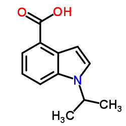 1-Isopropyl-1H-indole-4-carboxylic acid结构式