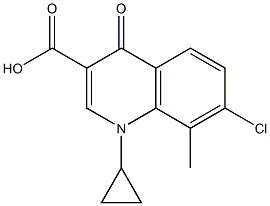 7-Chloro-1-cyclopropyl-1,4-dihydro-8-Methyl-4-oxo-3-quinolinecarboxylic Acid picture