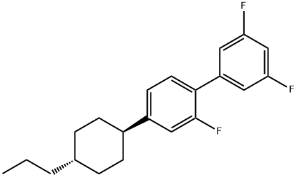 1,1'-Biphenyl, 2,3',5'-trifluoro-4-(trans-4-propylcyclohexyl)- Structure