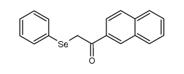 1-(naphthalen-2-yl)-2-(phenylselanyl)ethanone Structure