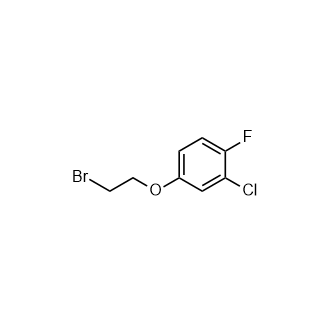 4-(2-Bromoethoxy)-2-chloro-1-fluorobenzene Structure