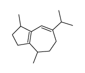 1,4-dimethyl-7-propan-2-yl-1,2,3,4,5,6-hexahydroazulene结构式