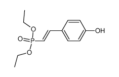 diethyl (E)-2-(4-hydroxyphenyl)vinylphosphonate Structure
