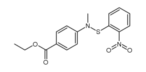 N-methyl-N-4'-ethoxycarbonylphenyl 2-nitrobenzenesulfenanilide结构式