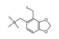 2,3-(methylenedioxy)-6-((trimethylsilyl)methyl)benzyl iodide结构式