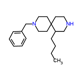 9-Benzyl-1-butyl-3,9-diazaspiro[5.5]undecane结构式