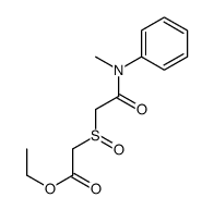 ethyl 2-[2-(N-methylanilino)-2-oxoethyl]sulfinylacetate Structure