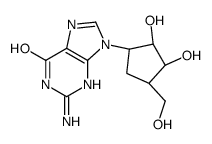 2-amino-9-[(1R,2S,3S,4R)-2,3-dihydroxy-4-(hydroxymethyl)cyclopentyl]-3H-purin-6-one Structure