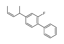 2-fluoro-4-pent-3-en-2-yl-1-phenylbenzene Structure