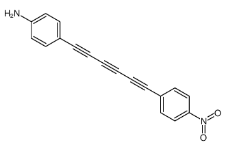 4-[6-(4-nitrophenyl)hexa-1,3,5-triynyl]aniline结构式