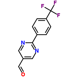 2-(4-(trifluoromethyl)phenyl)pyrimidine-5-carbaldehyde图片