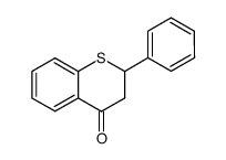 (+)-2,3-dihydro-2-phenyl-4H-1-benzothiopyran-4-one结构式