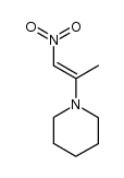 (E)-1-nitro-2-(1-piperidino)propene Structure