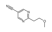 2-(2-methoxyethyl)pyrimidine-5-carbonitrile结构式
