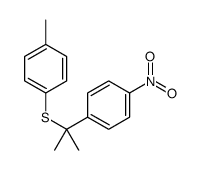 1-methyl-4-[2-(4-nitrophenyl)propan-2-ylsulfanyl]benzene结构式