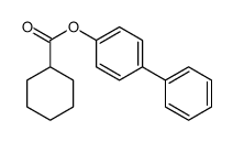 (4-phenylphenyl) cyclohexanecarboxylate Structure
