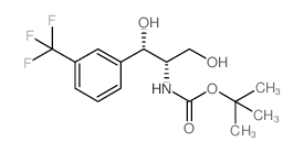 Boc-D-threo-3-(3-trifluoromethylphenyl)serinol structure