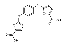 hydroquinone bis(2-carboxy-5-furyl ether)结构式