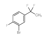2-Bromo-4-(1,1-difluoroethyl)-1-fluorobenzene结构式