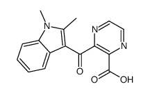3-(1,2-dimethylindole-3-carbonyl)pyrazine-2-carboxylic acid Structure