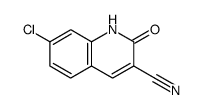 7-chloro-2-oxo-1,2-dihydroquinoline-3-carbonitrile结构式