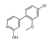 4-(4-chloro-2-methoxyphenyl)-1H-pyridin-2-one结构式