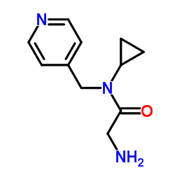 N-Cyclopropyl-N-(4-pyridinylmethyl)glycinamide图片