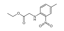ethyl N-(4-methyl-2-nitrophenyl)glycinate Structure