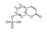 (2-oxochromen-7-yl) hydrogen sulfate结构式