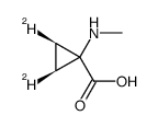 cis-1-(N-methylamino)cyclopropanecarboxylic acid-2,3-d2结构式