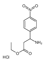 ethyl 3-amino-3-(4-nitrophenyl)propanoate,hydrochloride Structure