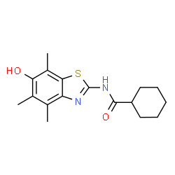 Cyclohexanecarboxamide,N-(6-hydroxy-4,5,7-trimethyl-2-benzothiazolyl)- picture