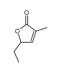 5-ethyl-3-methyl-2(5H)-furanone Structure