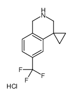 6'-(trifluoromethyl)-2',3'-dihydro-1'H-spiro[cyclopropane-1,4'-isoquinoline] hydrochloride Structure