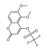 5,6-dimethoxy-4-trifluoromethylsulfonyloxychromen-2-one结构式